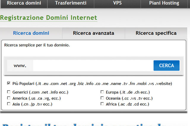 Registrare dominio su DominiOk
